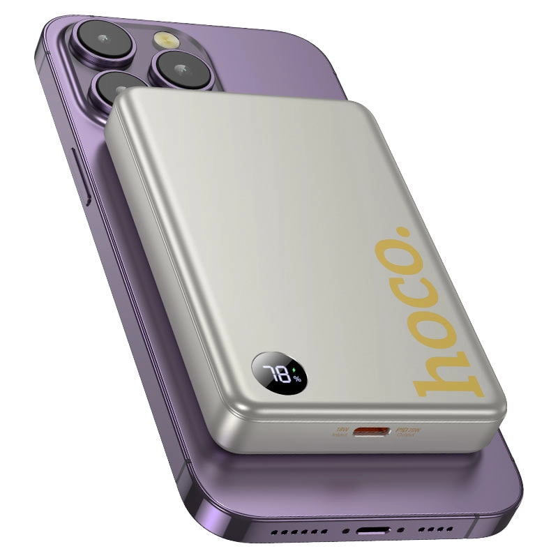 Hoco Q34 10000mAh simsiz quvvatlovchi tillarang tashqi akkumulyatori arzon