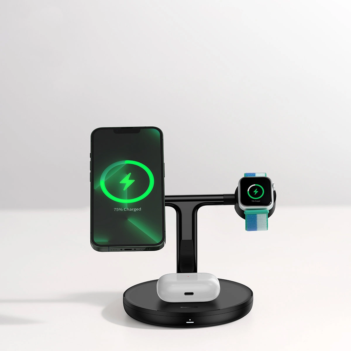 Baseus Swan WXTE000101 3/1 zaryadlovchi qurilmasi (iPhone, Apple Watch, AirPods uchun + 1m USB-C) - rasm №13 Baseus Swan WXTE000101 3/1 zaryadlovchi qurilmasi (iPhone, Apple Watch, AirPods uchun + 1m USB-C) arzon