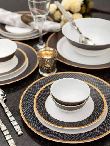 Столовый сервиз Diva La Opala Sovrana regent blue 50 предметов в Узбекистане