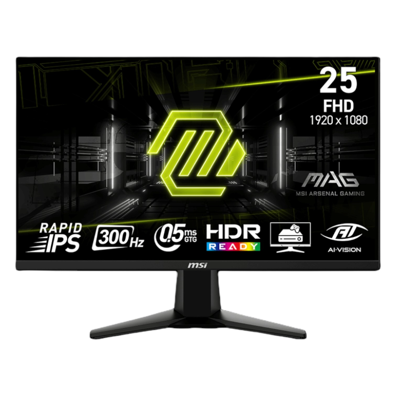 MSI MAG 255XF monitori / 24.5" / 300Hz / FULLHD / IPS / 0.5ms / HDR Ready , Black sotib olish