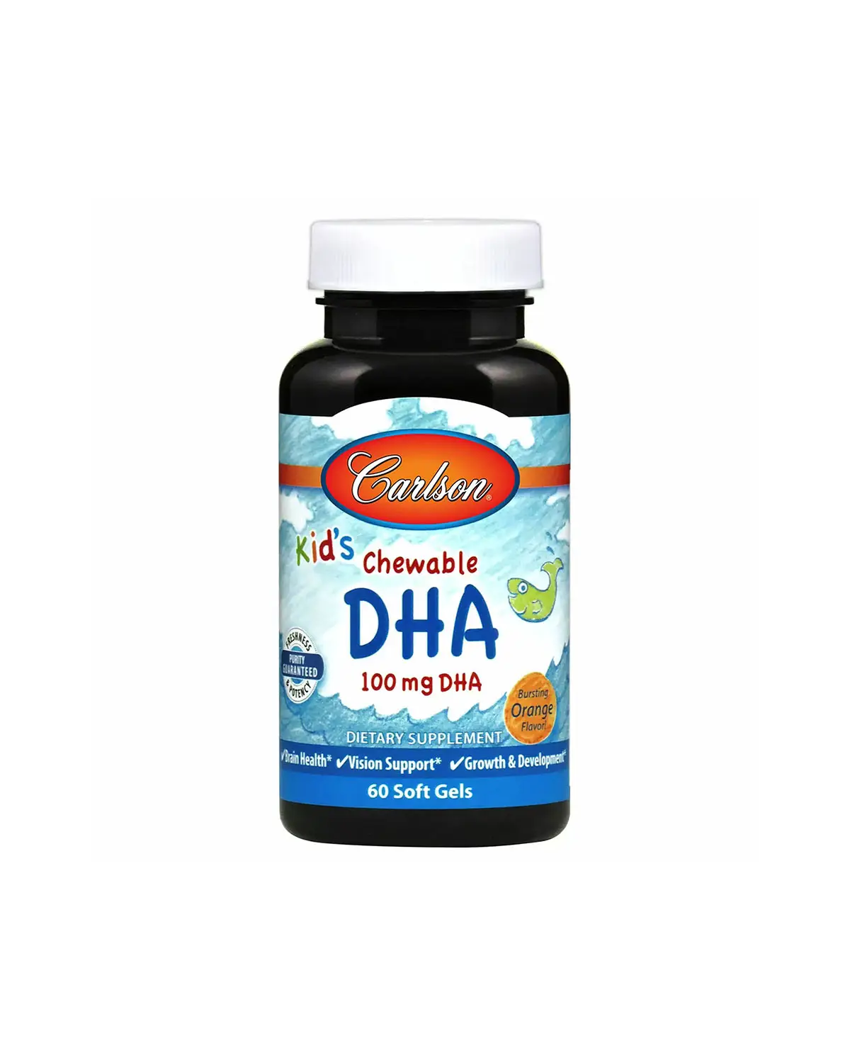 Carlson Labs, Омега-3 для детей 100 мг, 60 капсул (01570) купить
