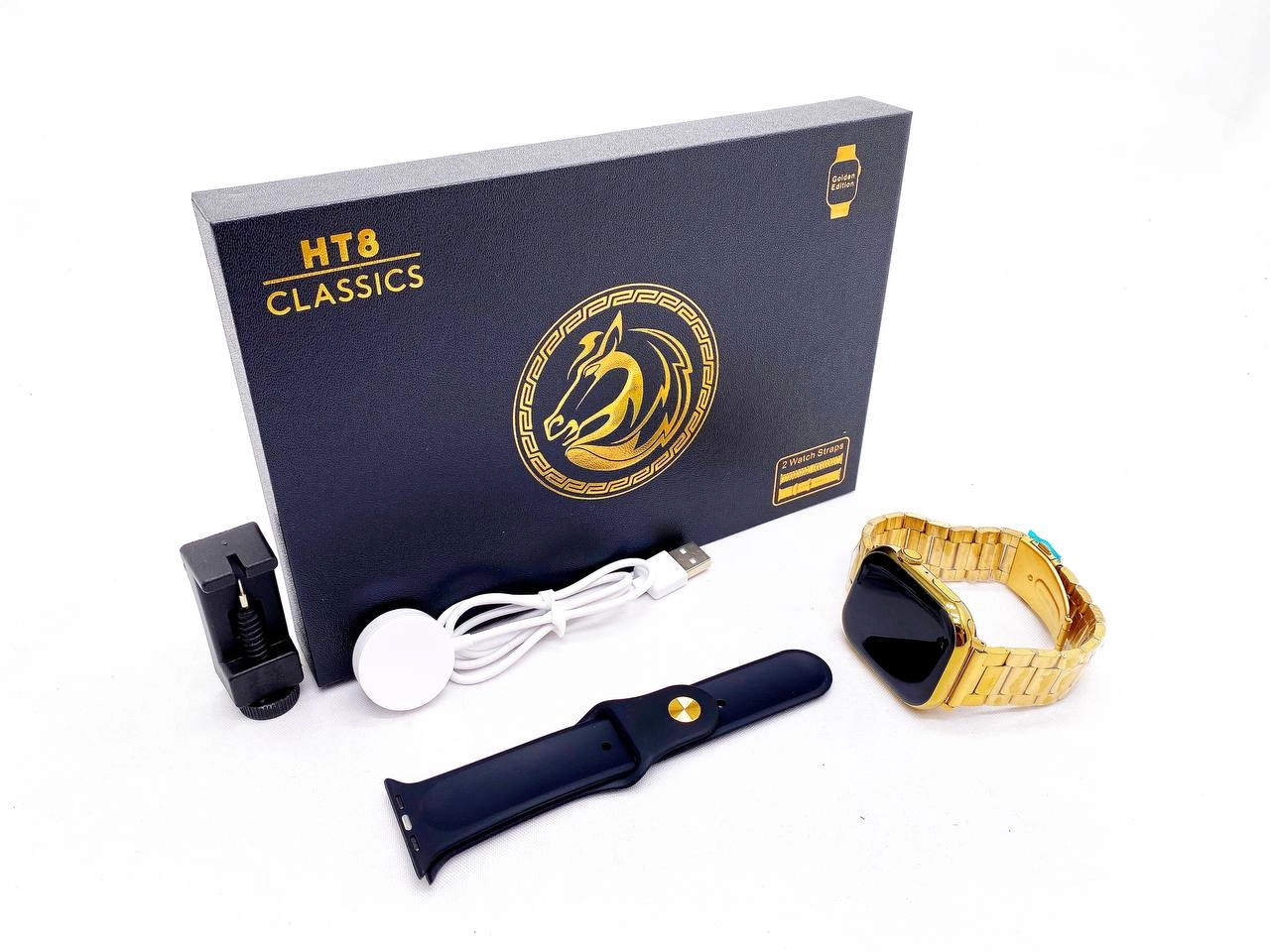 Смарт часы HT8 Classic Золотистый недорого