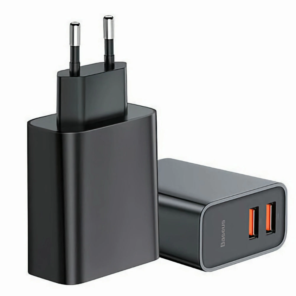 Baseus 30W EU Black CCSUP-J01 qora zaryadlovchi qurilmasi arzon