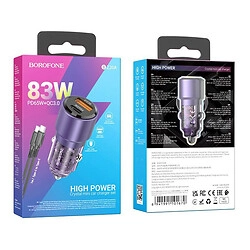 Автомобильное зарядное устройство Borofone BZ20A Type C - Type C в Узбекистане