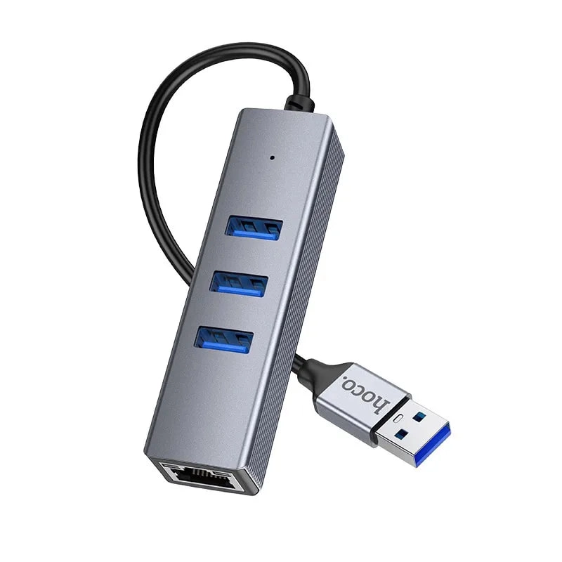 Hub Hoco HB34 USB-LAN adapteri sotib olish