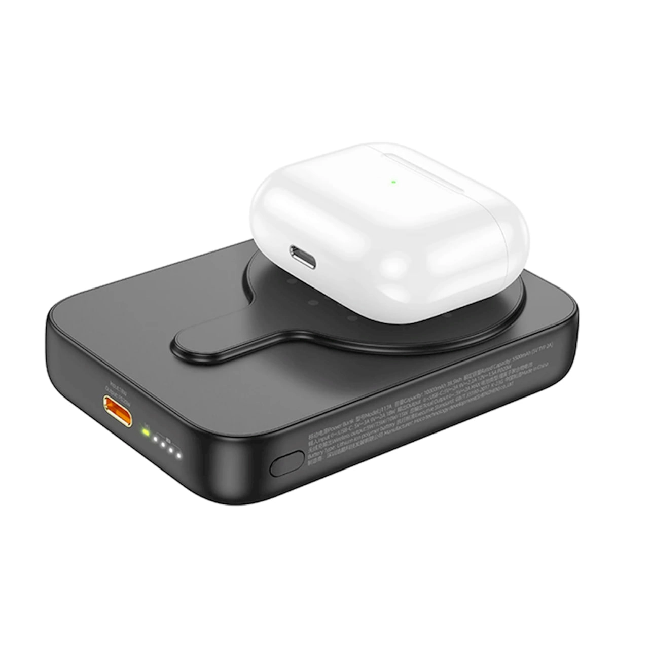 Беспроводной аккумулятор Hoco J117A 10000 mAh чёрный недорого