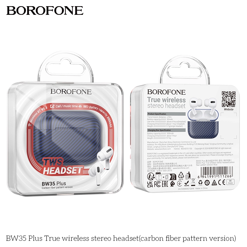 Borofone BW35 Plus ko'k simsiz naushniki O'zbekistonda