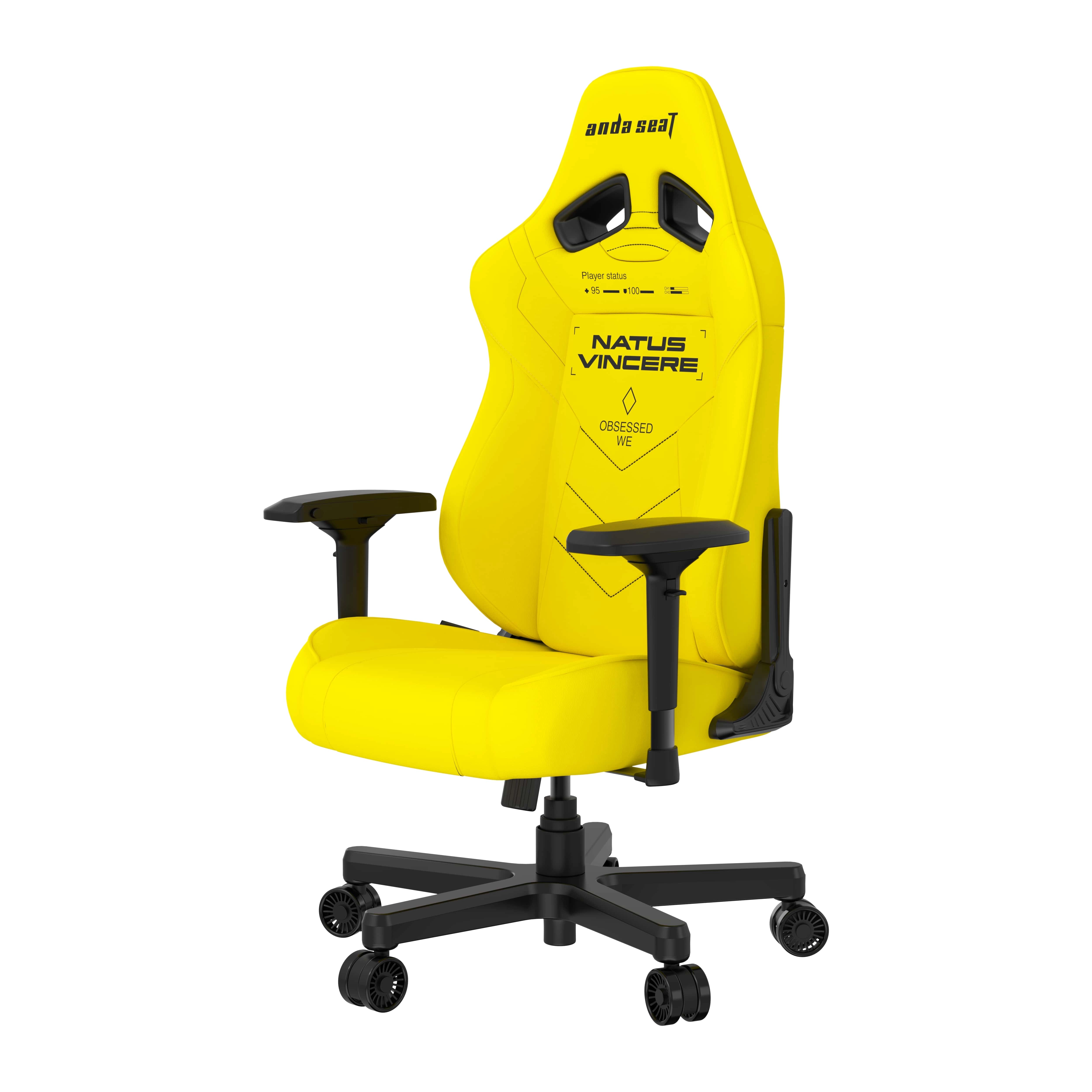 Anda Seat NAVI Edition Size L Yellow PVC o‘yin kreslosi O'zbekistonda