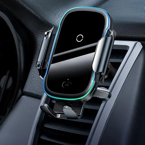Автомобильный держатель с беспроводной зарядкой Baseus Light Electric Holder Wireless Charger (WXHW03-01) онлайн