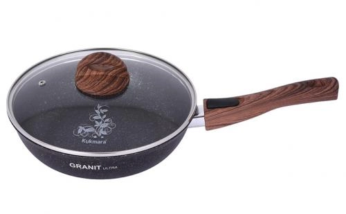Сковорода со съемной ручкой Kukmara Granit Ultra 24 см (Original, Blue) в Узбекистане