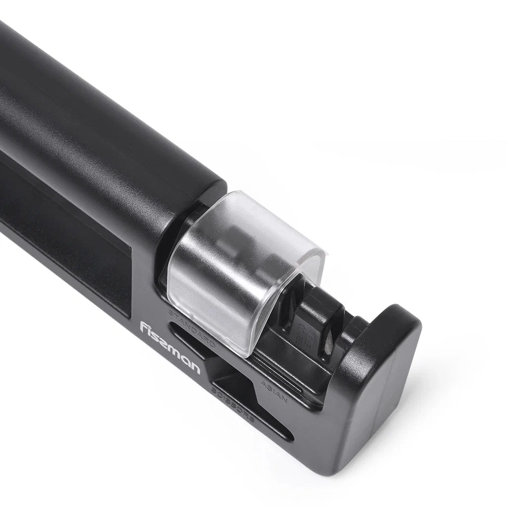 Точило Fissman для стандартных и азиатских ножей 20x4x7 см двухшаговой заточки (керамика и карбид) в Узбекистане