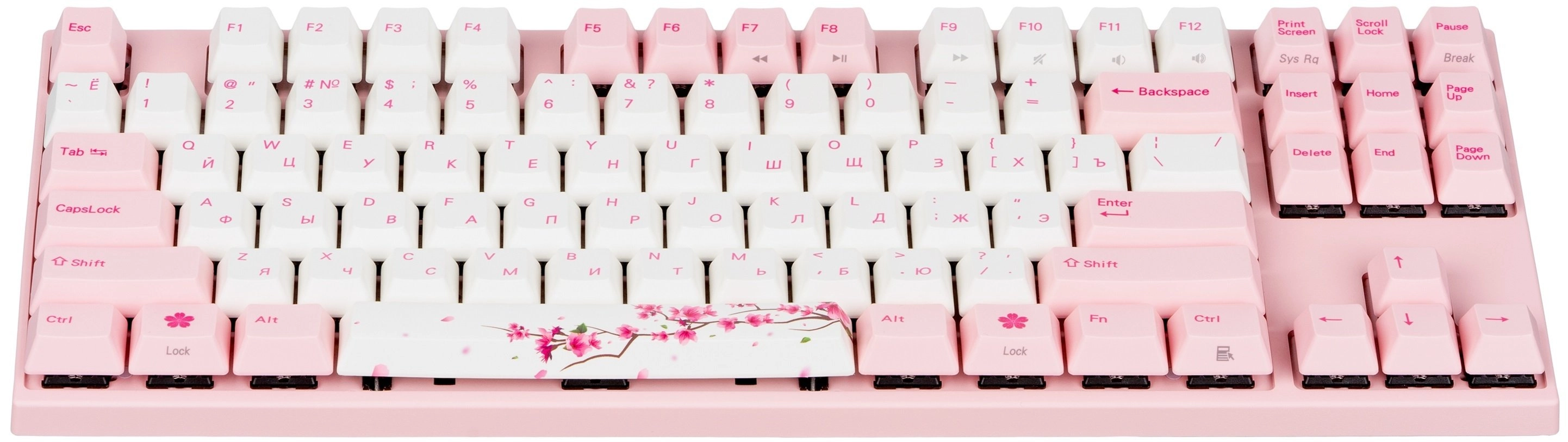 Клавиатура Varmilo VA87M Sakura, Cherry MX Blue + коврик в подарок в Узбекистане