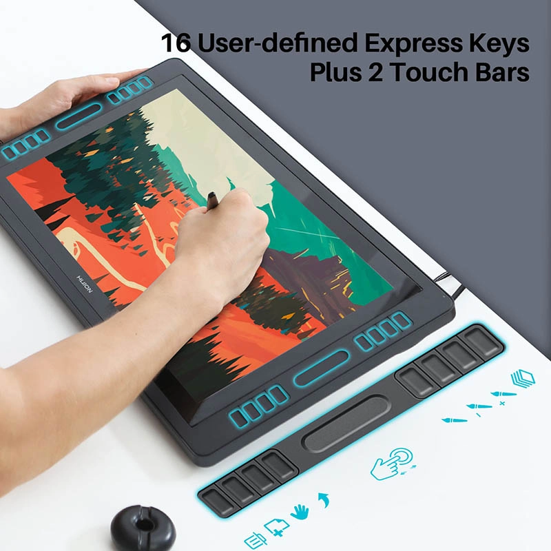 HUION KAMVAS Pro 20 grafik plansheti O'zbekistonda