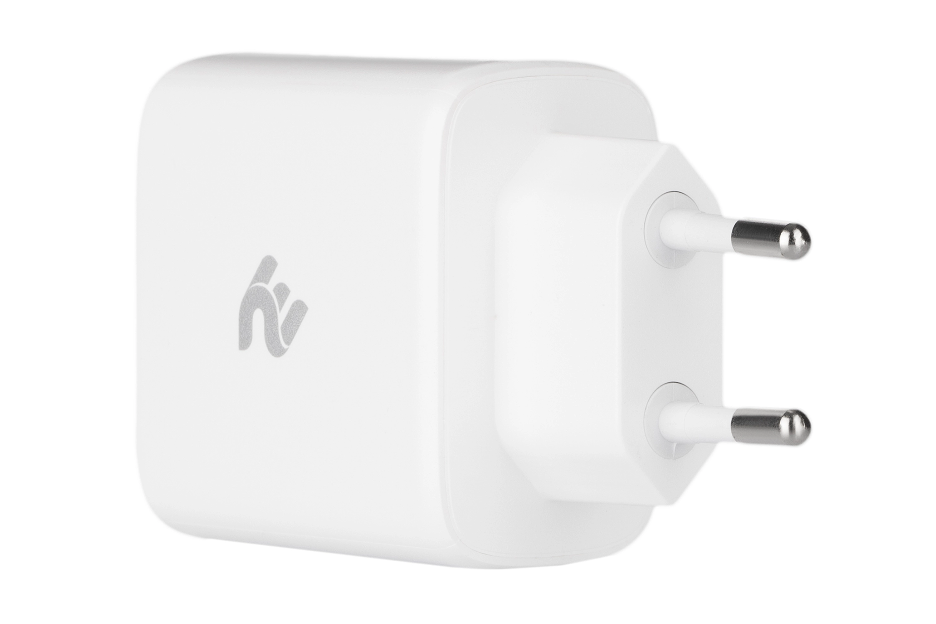 Сетевое зарядное устройство 2E Wall Charger GaN USB-C PD3.0 Dual, QC3.0, Max 65W White в Узбекистане