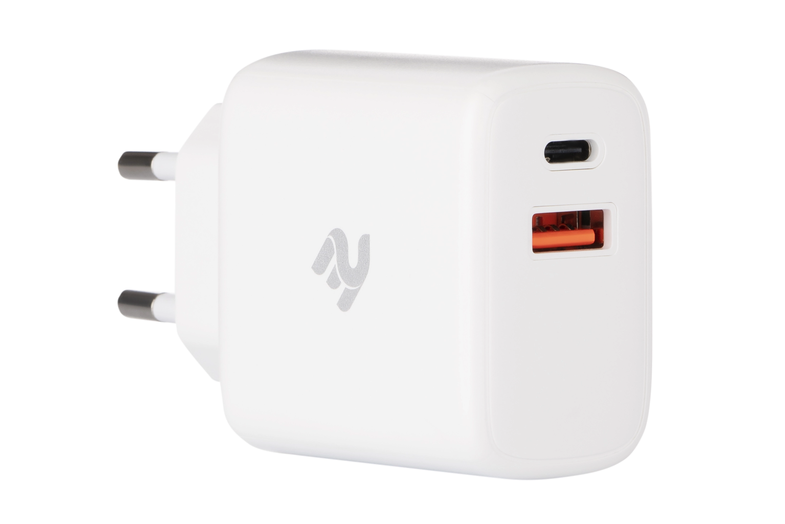 Сетевое зарядное устройство 2E Wall Charger USB-C PD3.0, USB-A QC3.0, Max 30W, white в Узбекистане