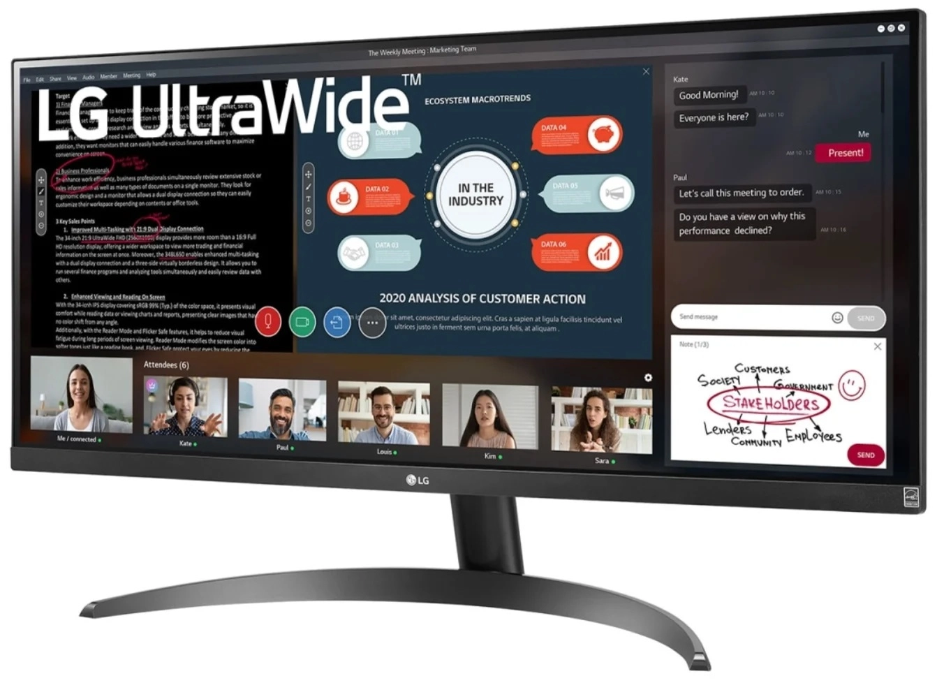 Монитор LG UltraWide 29WP500-B 2560x1080 75 Гц IPS в Узбекистане