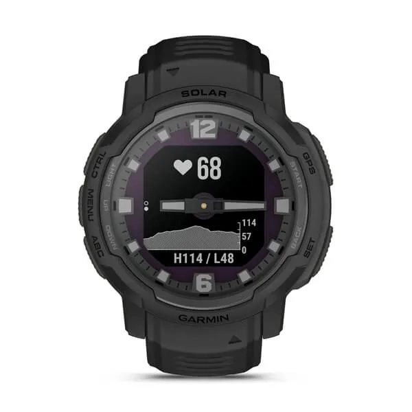 Смарт часы Garmin INSTINCT CROSSOVER SOLAR - Tactical Edition Black в Узбекистане