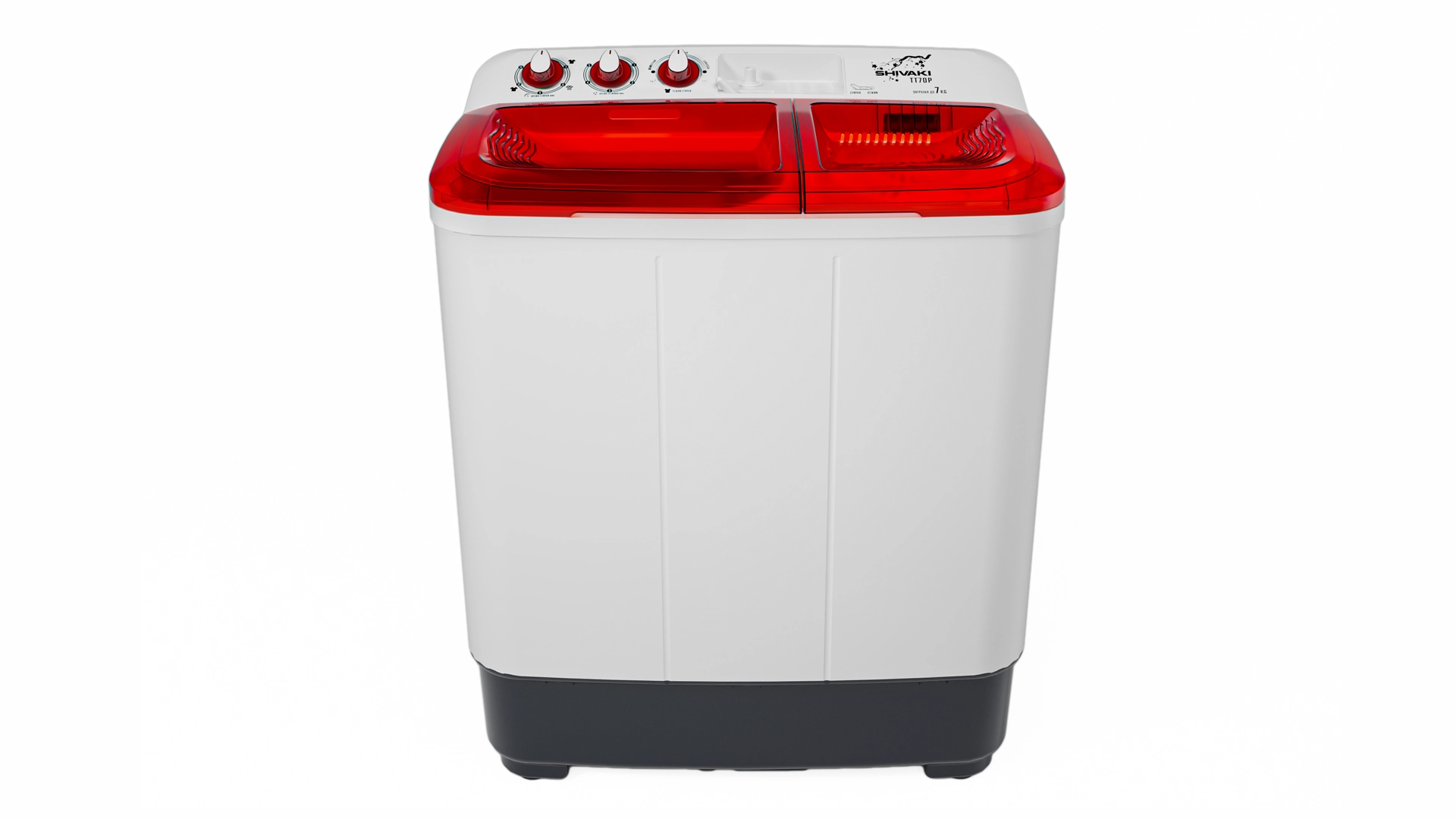 Shivaki TT 70 P 7Kg (qizil) yarim avtomat kir yuvish mashinasi O'zbekistonda