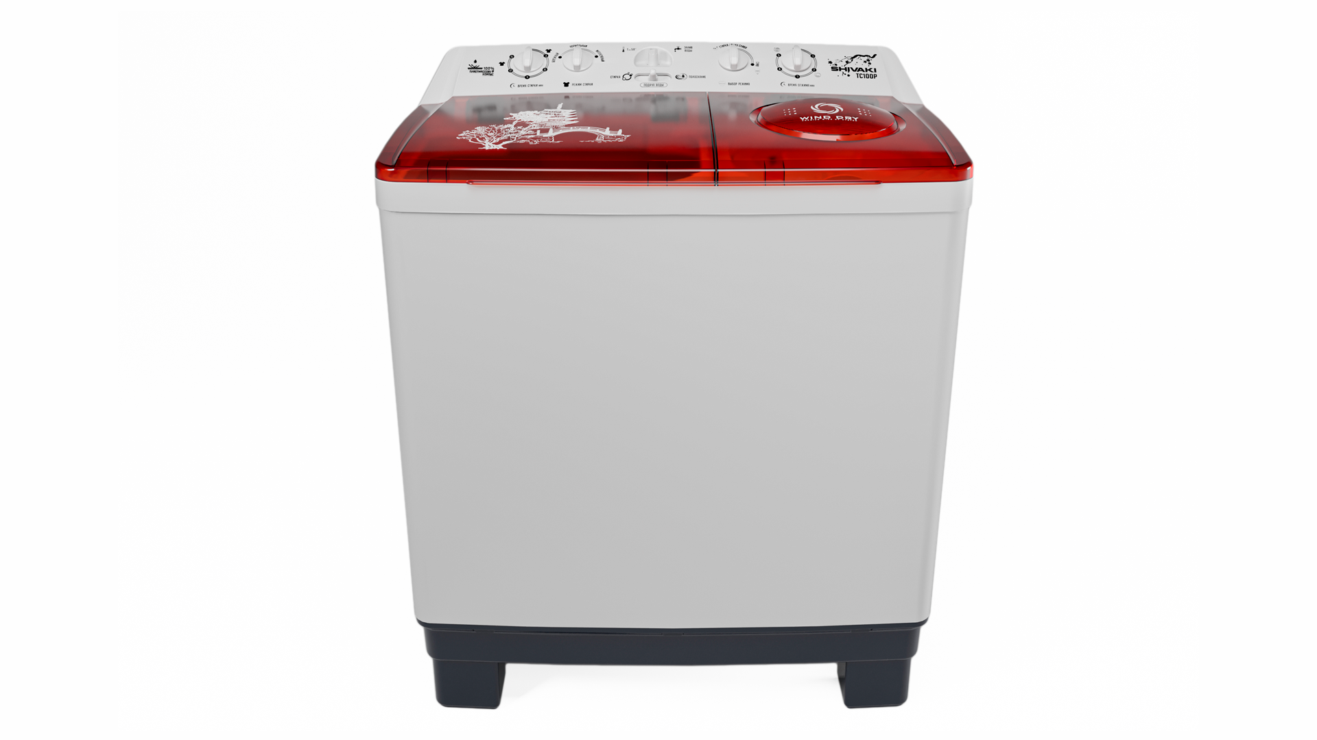 Стиральная машина полуавтомат Shivaki ART TC 100 P 10 Кг (Красная) в Узбекистане
