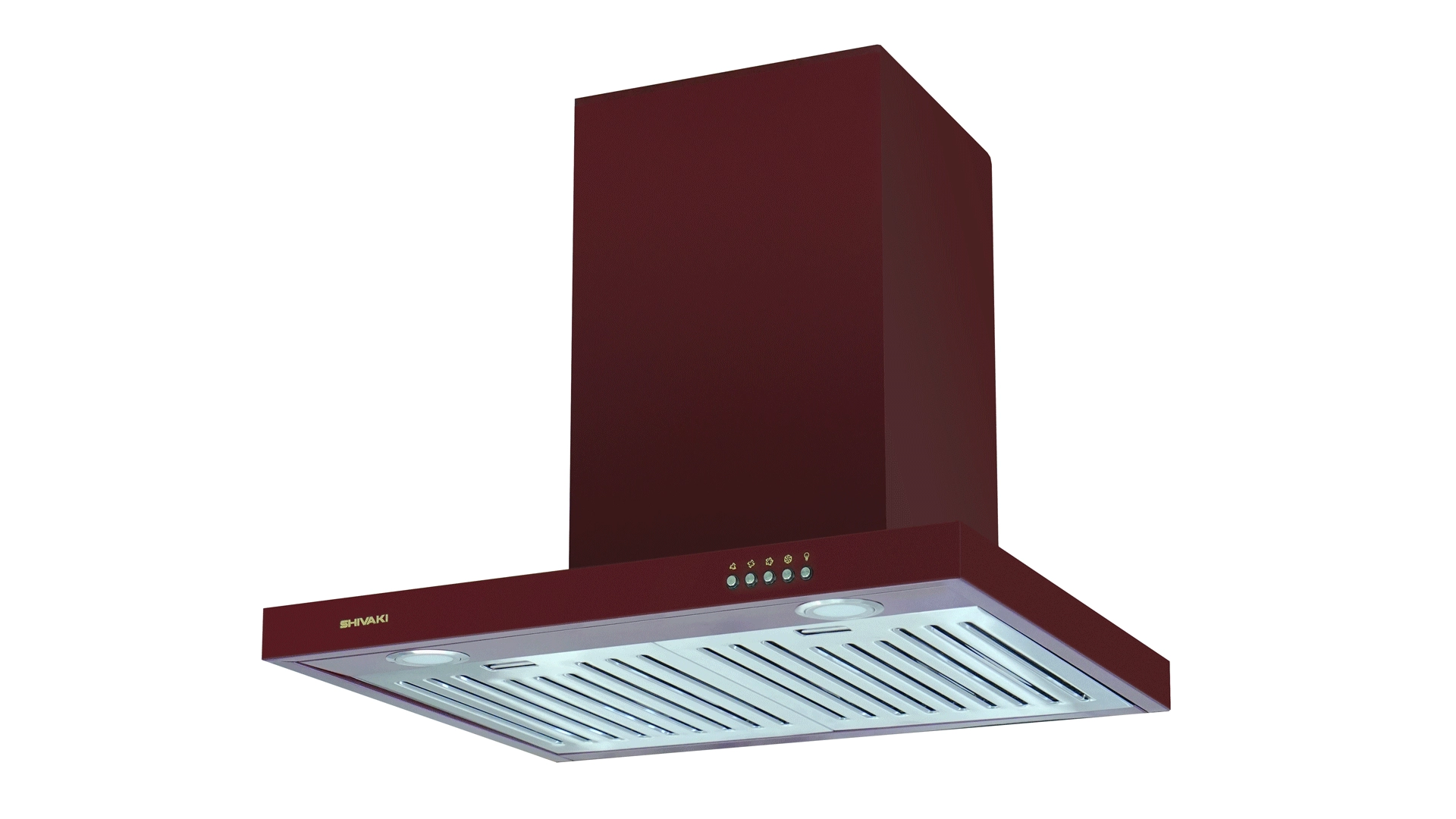 Вытяжка Shivaki 1460 T SHAPE Бордовая в Узбекистане