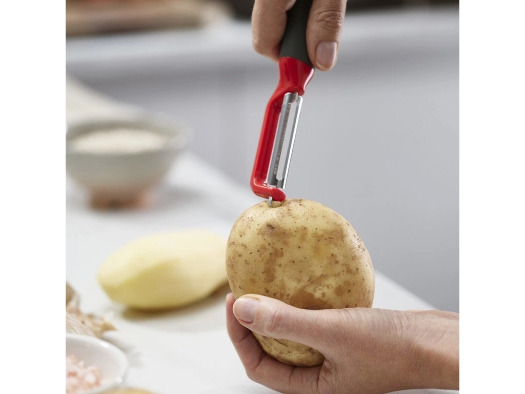 Овощечистка с вертикальным гладким лезвием красный Duo Swivel JOSEPH JOSEPH 20165 в Узбекистане