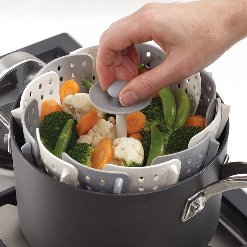 Joseph Joseph Lotus Steamer Plus kulrang 40024 – kastryul ichiga qo‘yiluvchi bug‘da pishirish anjomi O'zbekistonda