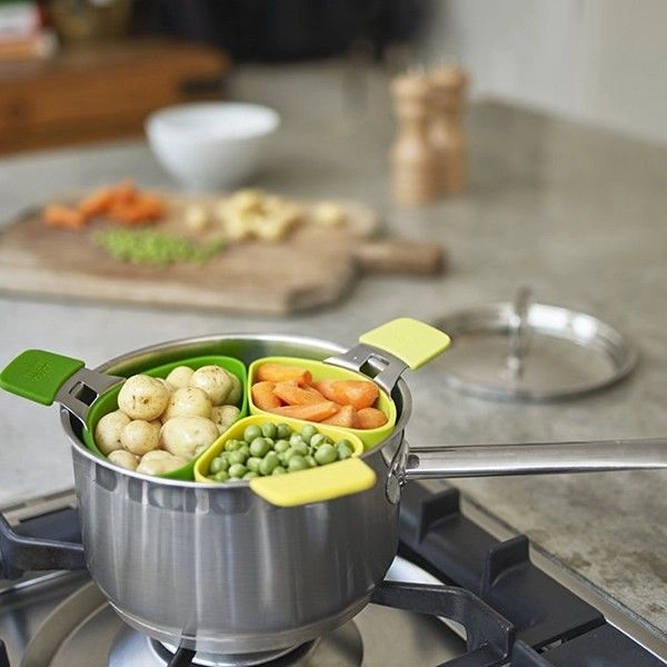 Joseph Joseph Nest Steam (3 ta buyum) 40083 bug‘da pishirish osma anjomlari to‘plami - rasm №4 Joseph Joseph Nest Steam (3 ta buyum) 40083 bug‘da pishirish osma anjomlari to‘plami O'zbekistonda