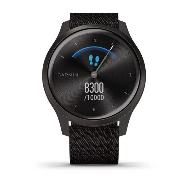 Garmin VIVOMOVE STYLE Gunmetal-Dark Gray Fabric smart-soati O'zbekistonda