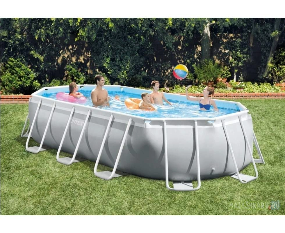 Каркасный бассейн Intex Prism Frame Oval 503х274x122см 26796 рассрочка
