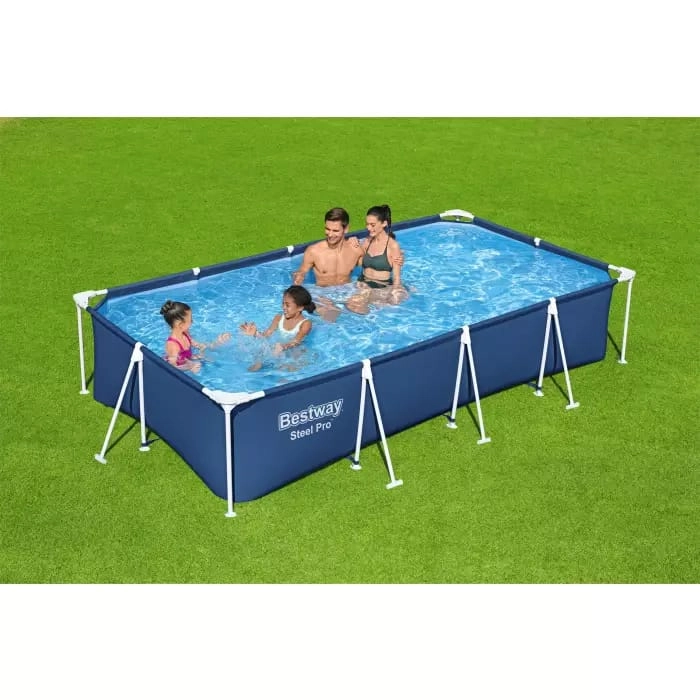Bestway Steel Pro 56405b karkasli basseyni, 400x211x81 sm O'zbekistonda