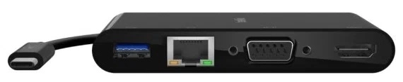 Адаптер Belkin USB-C (GB-ethernet HDMI VGA USB-A 3.0) черный (AVC004btBK) в Узбекистане