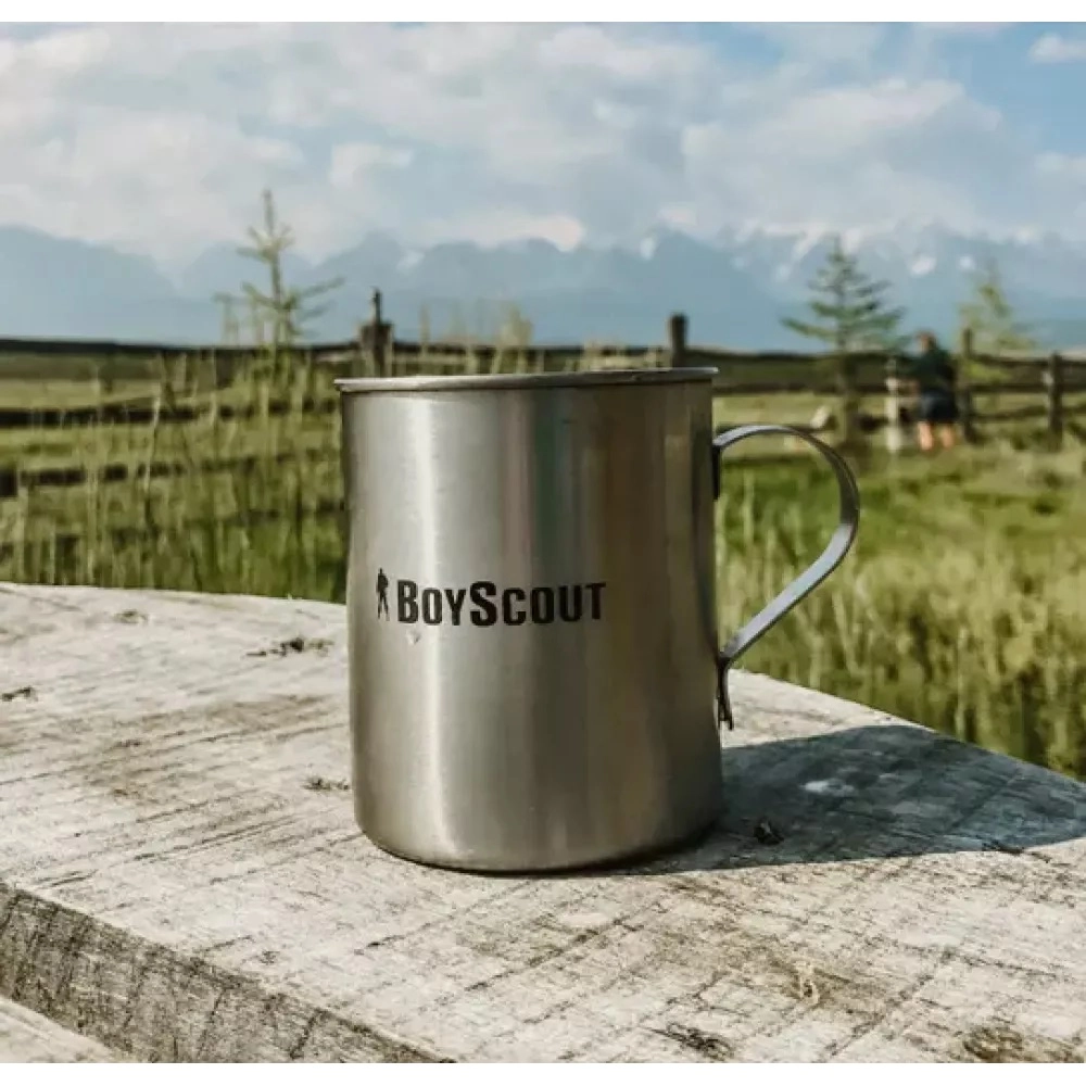 BoyScout sayohat uchun krujkasi, 400 ml, zanglamas po‘lat O'zbekistonda