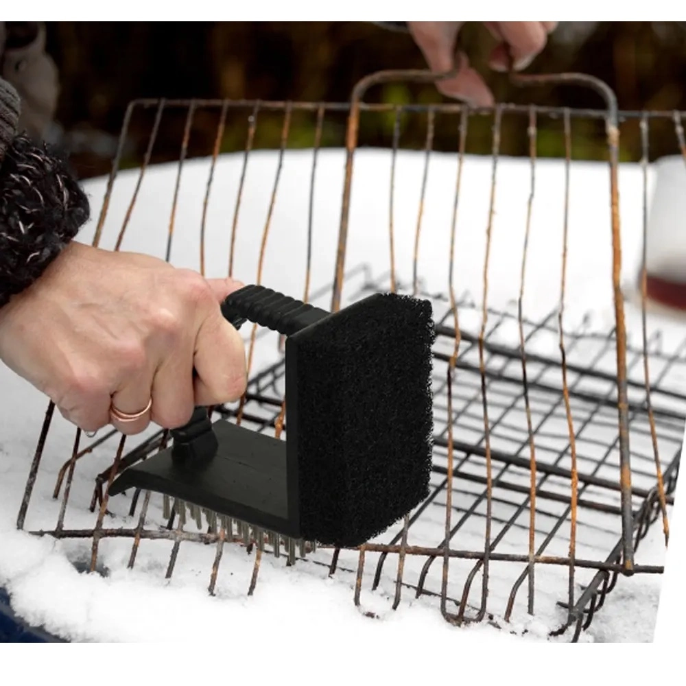 Щетка-скребок 3в1 для чистки гриля, мангала, решеток BoyScout в Узбекистане