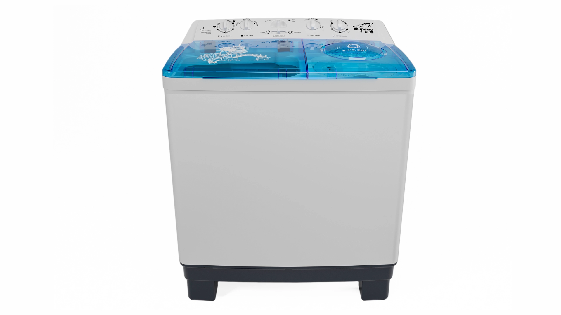 Shivaki TC 100 P 10 Kg (ko‘k) yarim avtomat kir yuvish mashinasi O'zbekistonda
