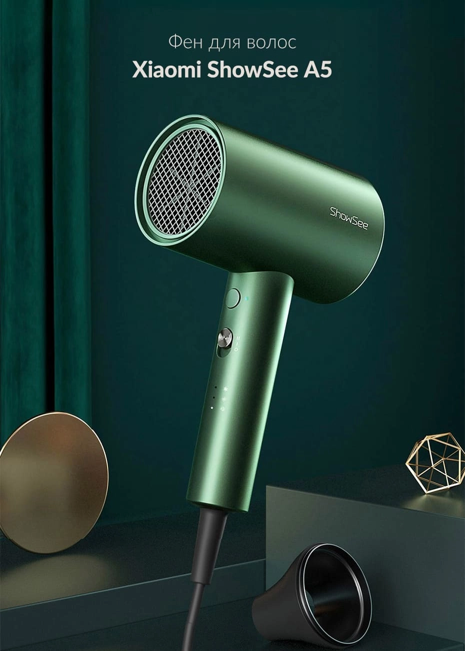 Xiaomi Showsee Hair Dryer A5 Green feni O'zbekistonda