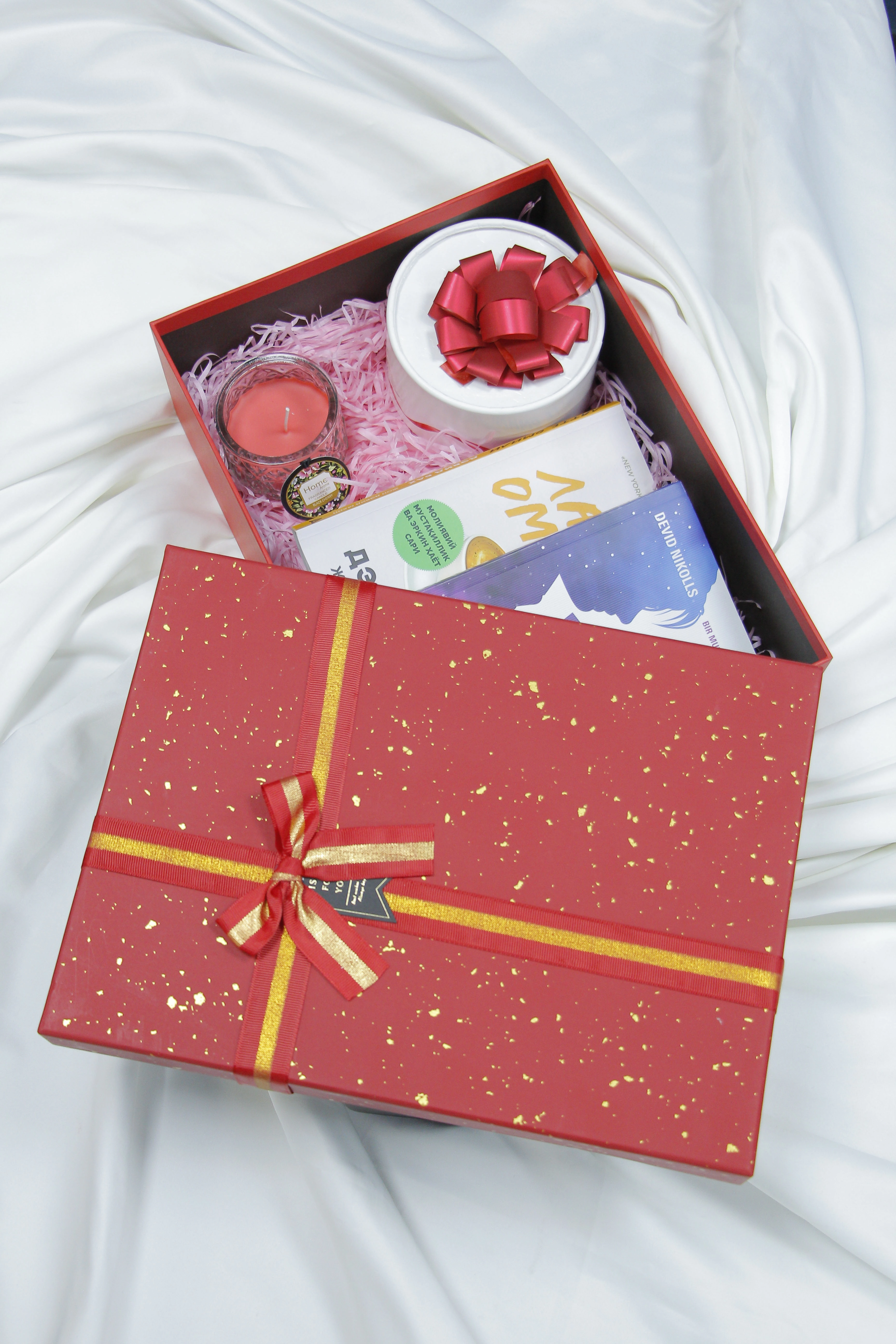 Sovg'a uchun to'plam. Ajoyib narx va yetkazib berish bepul. (319.000, Xushbo'y sham, Sovgʻabop quti) arzon