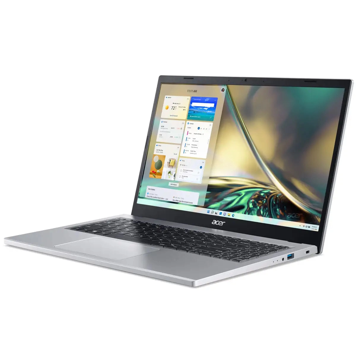 Acer Aspire Ryzren 3-7320U, DDR4 4Gb, SSD 256Gb, FullHD,15.6" Silver Noutbuki O'zbekistonda
