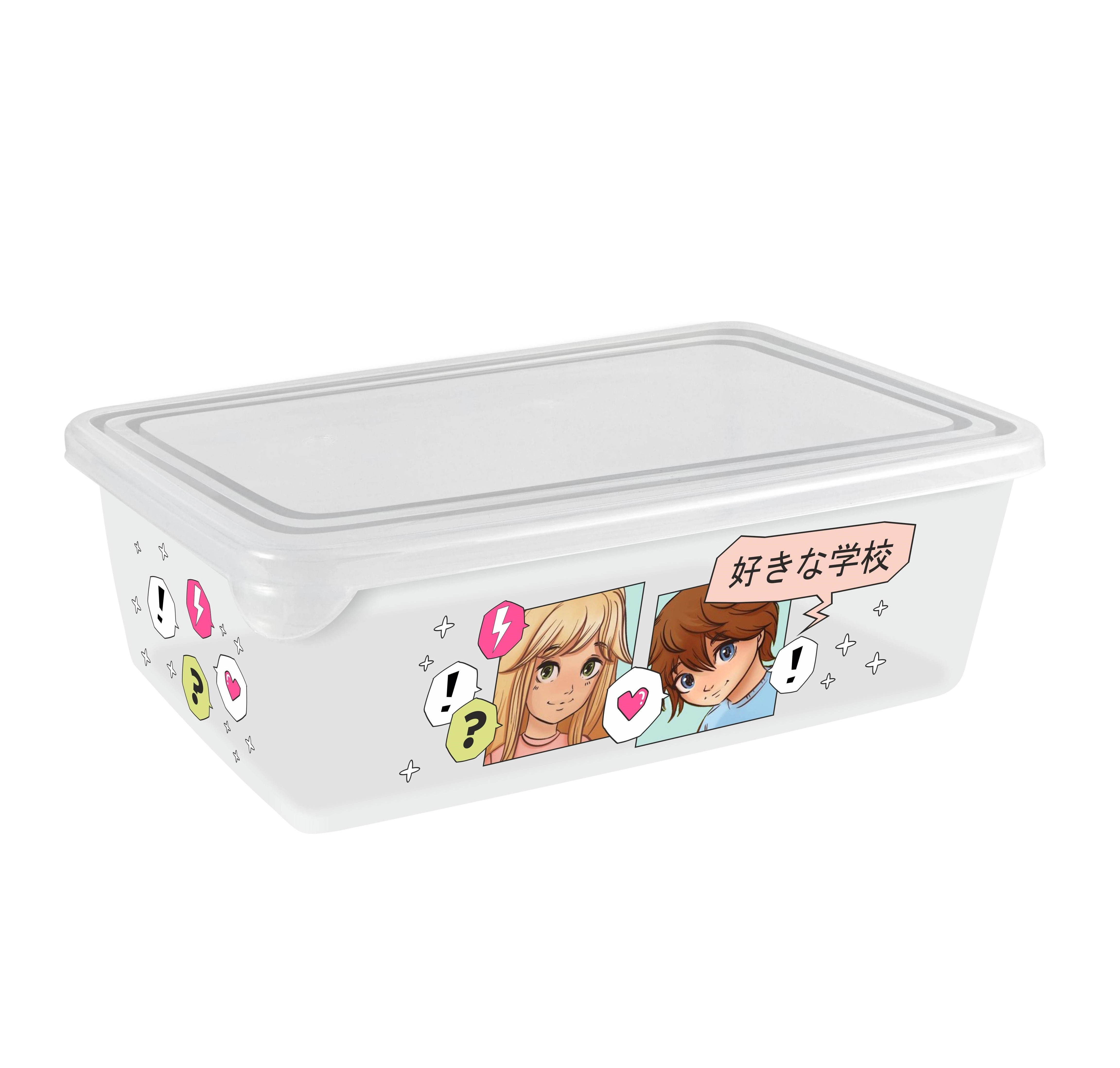 Лоток для мелочей Plast Team Anime School, с крышкой, большой, 205х140х65 sotib olish