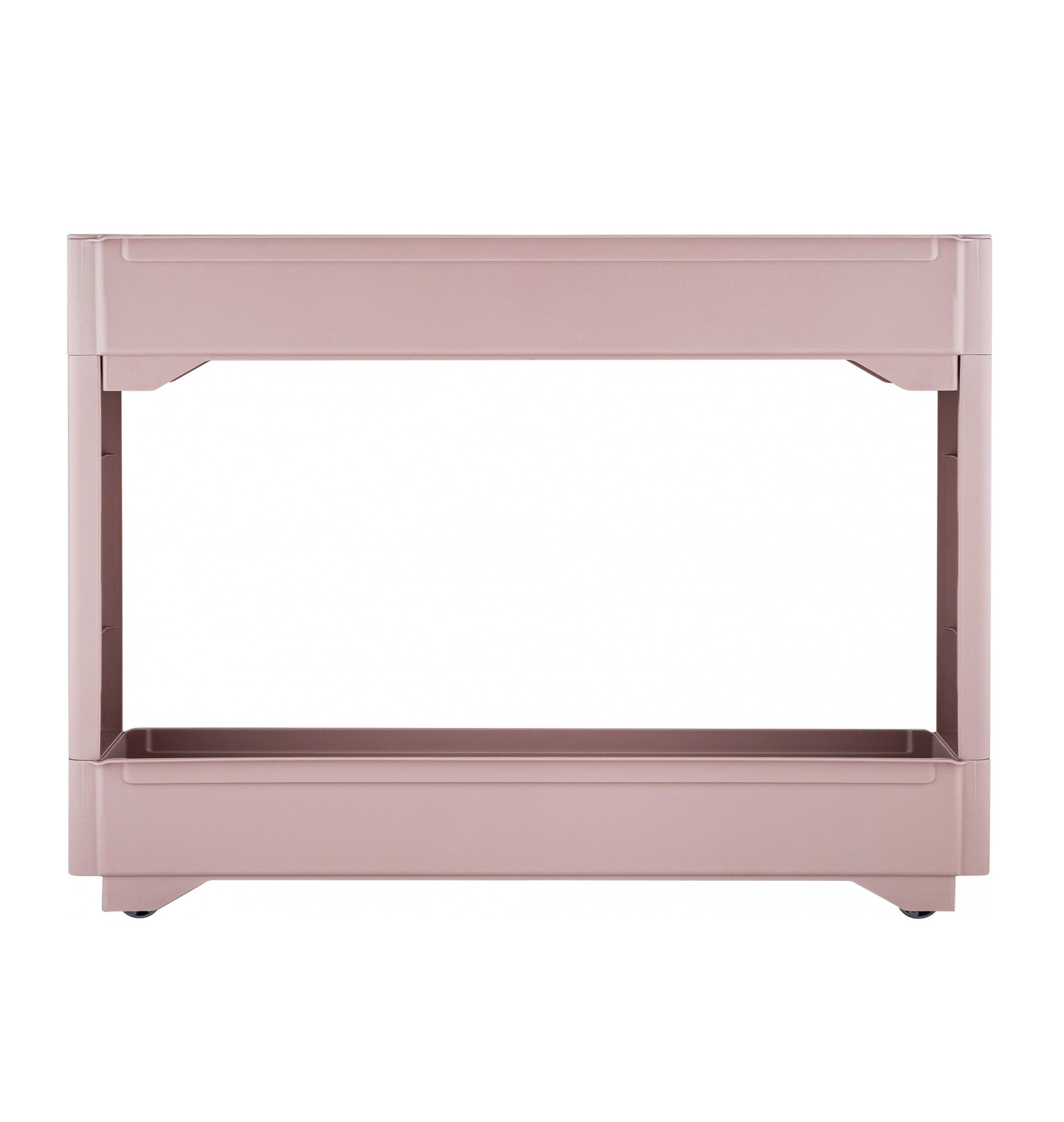 Этажерка Keeplex Regular, на колесиках, узкая, двухсекционная бежевый топаз купить