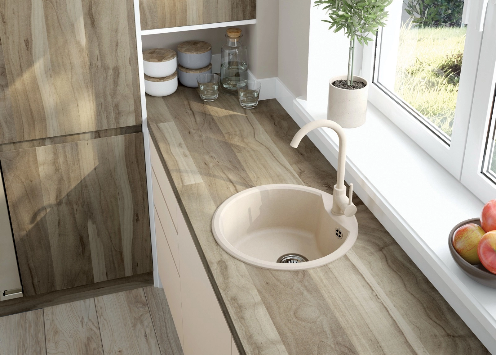 Смеситель Deante NEMEZJA Беж BEN_562M в Узбекистане