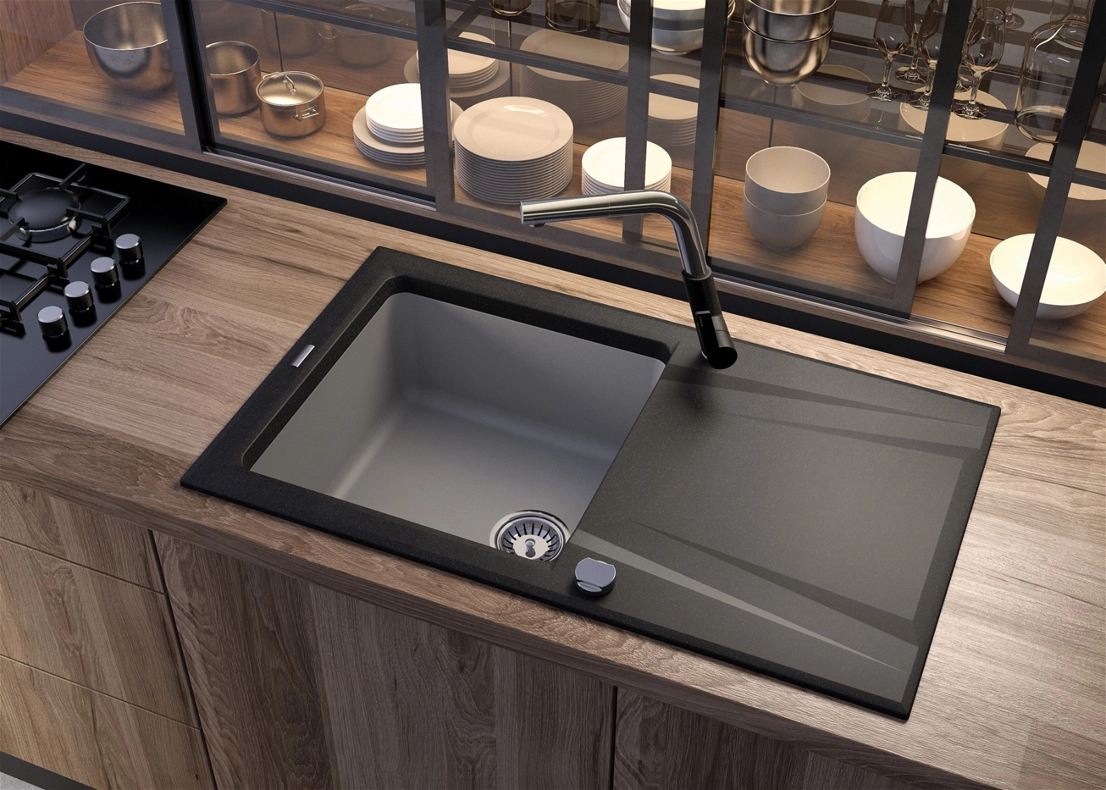 Смеситель Deante SILIA Черный/Сталь BQS_B730 в Узбекистане