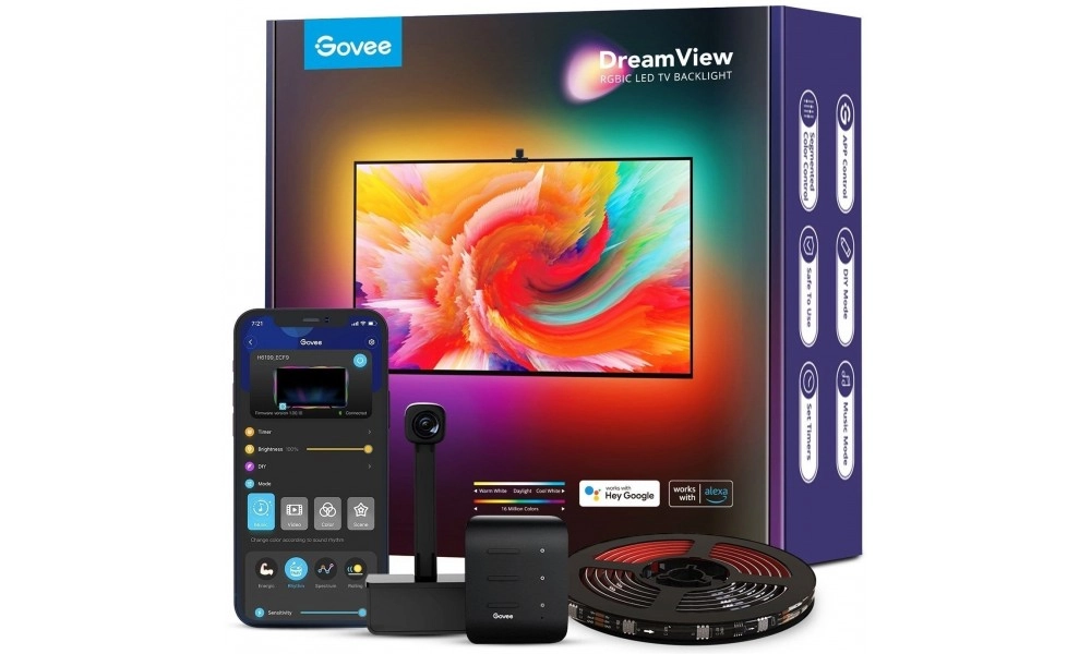 Adaptiv yoritish to'plami Govee H6199 DreamView T1 TV Backlight 55-65'' RGB O'zbekistonda