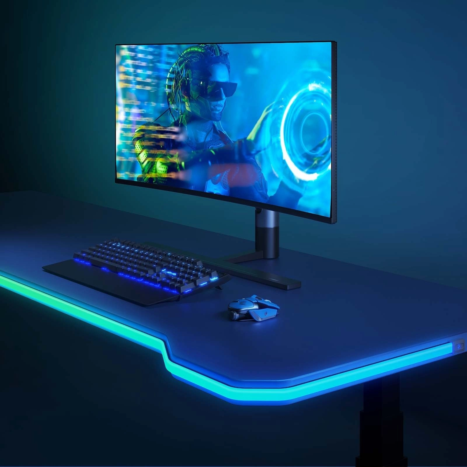 LED aqlli lenta Govee H61C3 Neon Gaming Table Light 3м Белый O'zbekistonda
