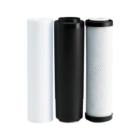 Teskari osmos filtri (CHV3ECO)uchun takomillashtirilgan ecosoft 1-2-3 kartrij to'plami O'zbekistonda