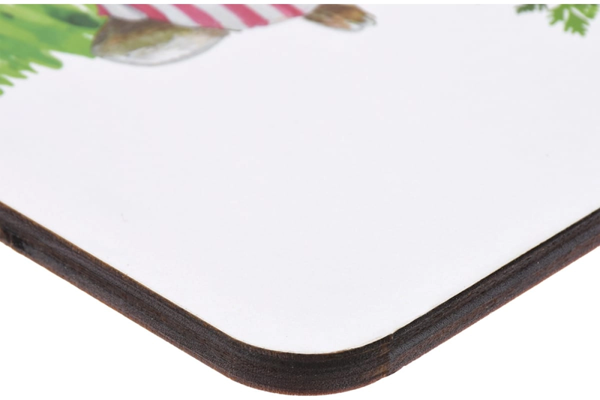 Разделочная доска MARMITON "Семейка зайцев", деревянная, 29x21x0.6 см 17649 O'zbekistonda