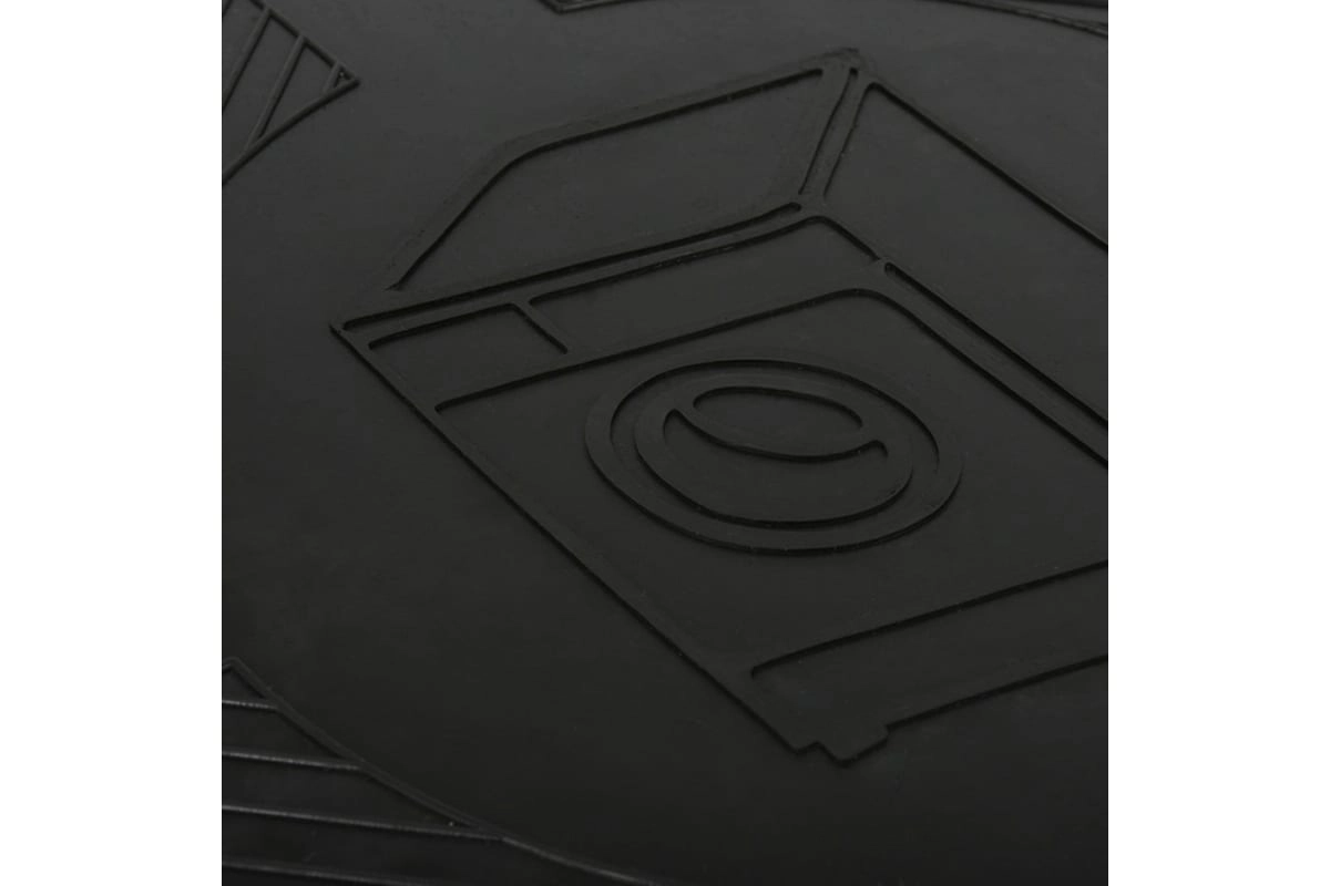 Резиновый антивибрационный коврик VORTEX 62x65x0,7 см, черный 24258 в Узбекистане