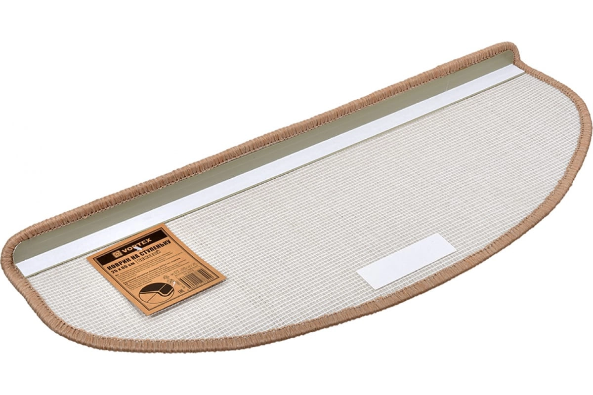 Коврик на ступеньку VORTEX 25х65 см, бежевый 27003 в Узбекистане