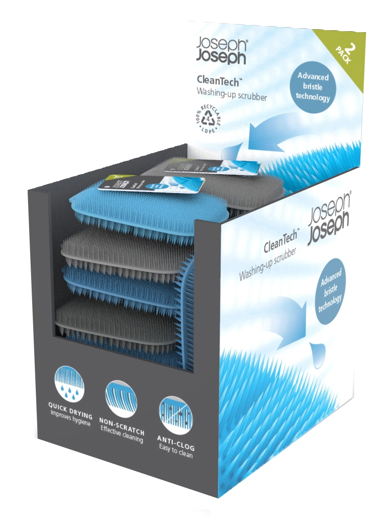 Набор скребков для мытья посуды Joseph Joseph CleanTech 12 шт, Blue and Grey 85163 O'zbekistonda