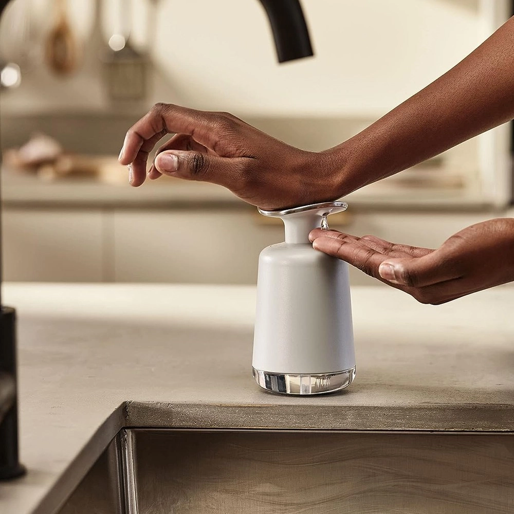 Диспенсер для жидкого мыла Joseph Joseph Presto Stone 250 мл 851650 - фото №4 Диспенсер для жидкого мыла Joseph Joseph Presto Stone 250 мл 851650 в Узбекистане