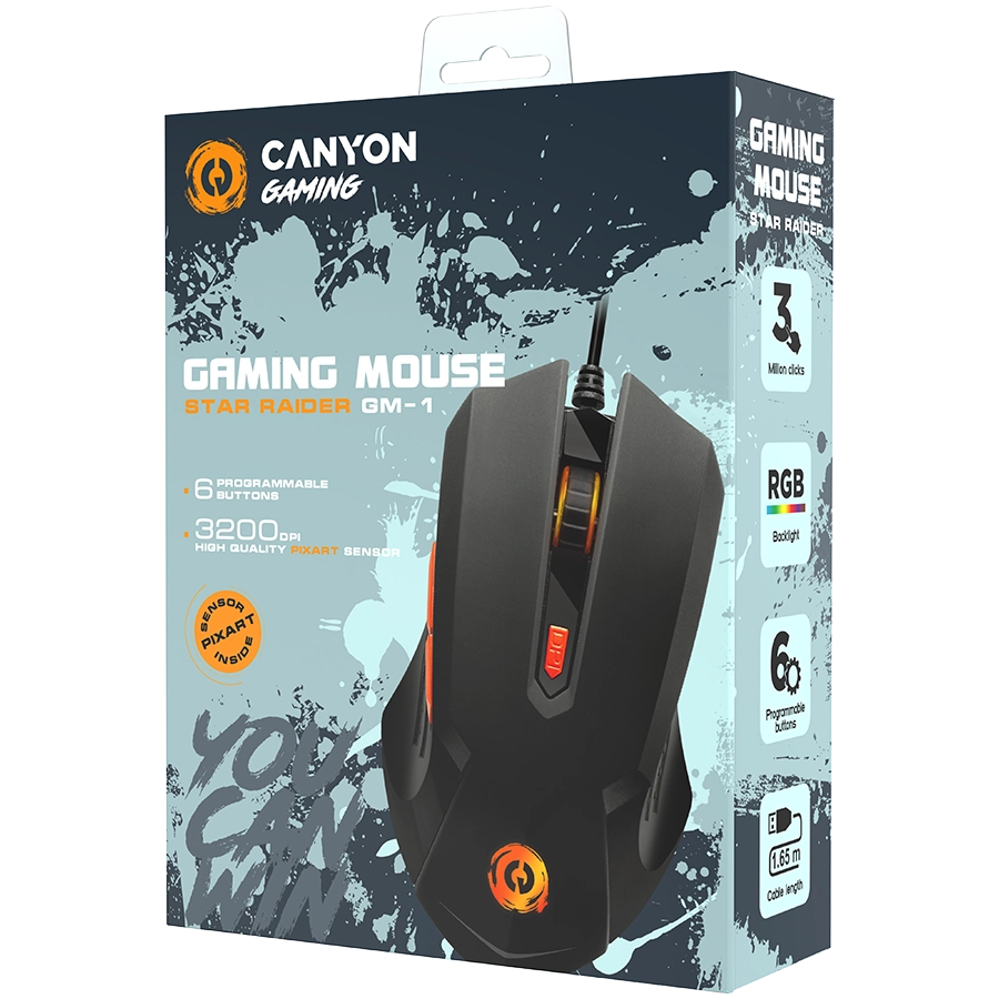 Мышь Canyon CND-SGM01RGB в Узбекистане